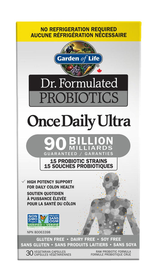 Garden of Life Dr. Formulated Once Daily Ultra 90B Shelf Stable 30 Veg Capsules