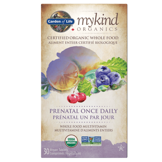 Garden of Life mykind Organics Multivitamin Prenatal Once Daily 30 Tablets