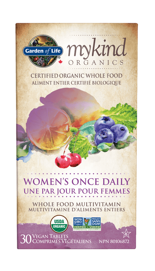Garden of Life mykind Organics Multivitamin Women's Once Daily 30 Tablets