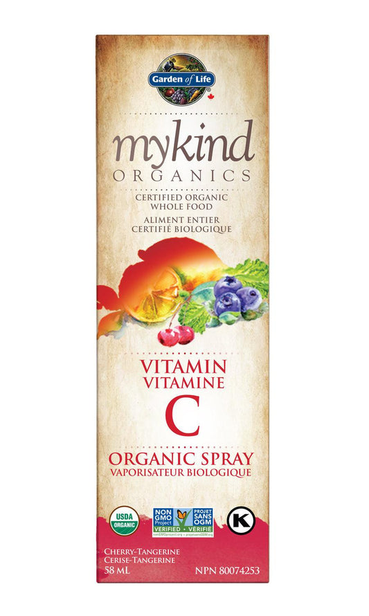 Garden of Life mykind Organics Vitamin C Organic Spray Cherry Tangerine 58mL