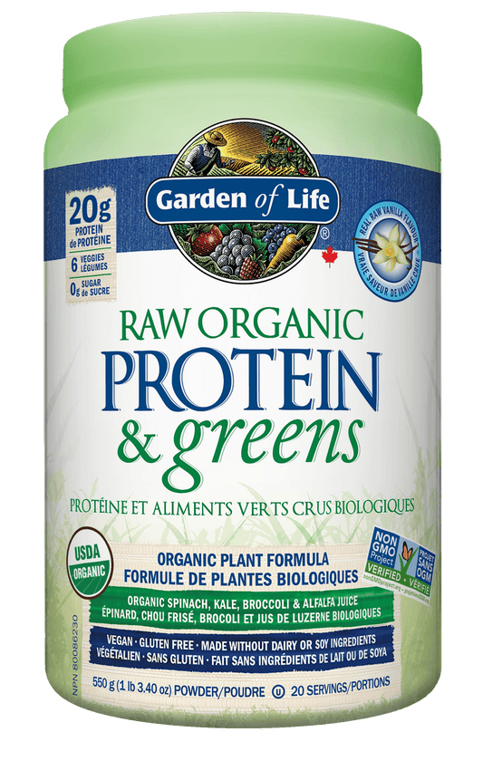 Garden of Life RAW Organic Protein & greens Vanilla 550g