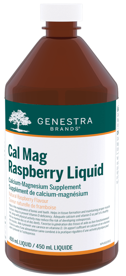 Genestra Cal Mag Raspberry Liquid 450mL 