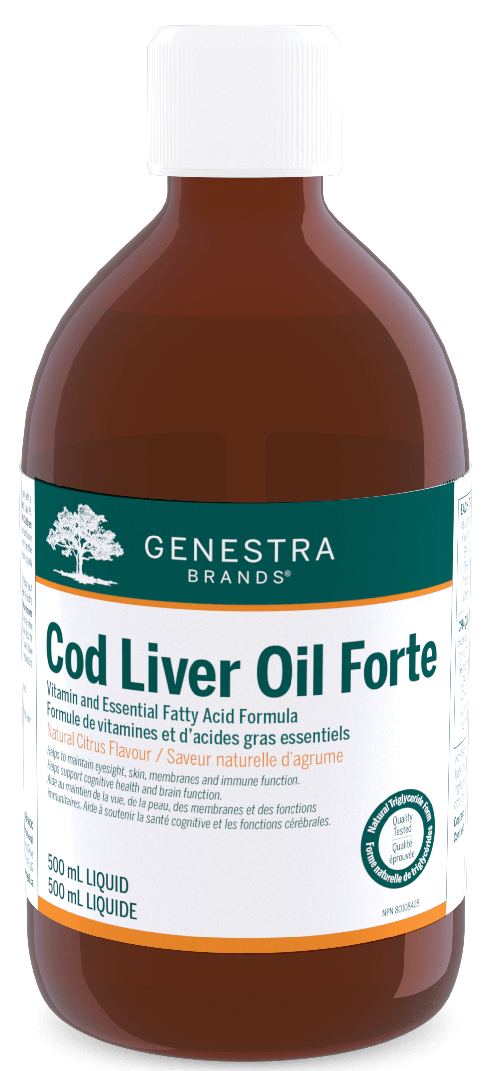 Genestra Cod Liver Oil Forte Liquid 500mL 