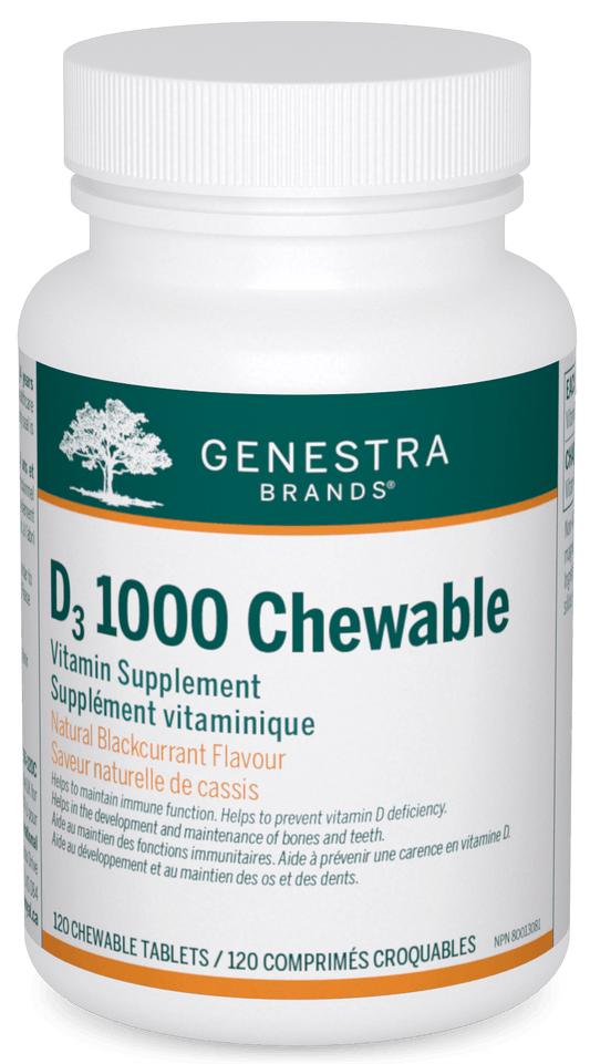 Genestra D3 1000 120 Chewable Tablets 