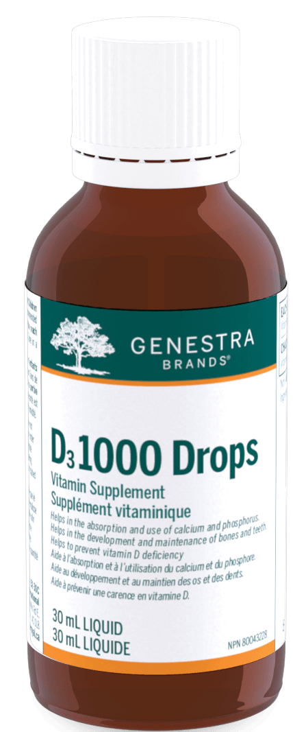 Genestra D3 1000 Drops 30mL 