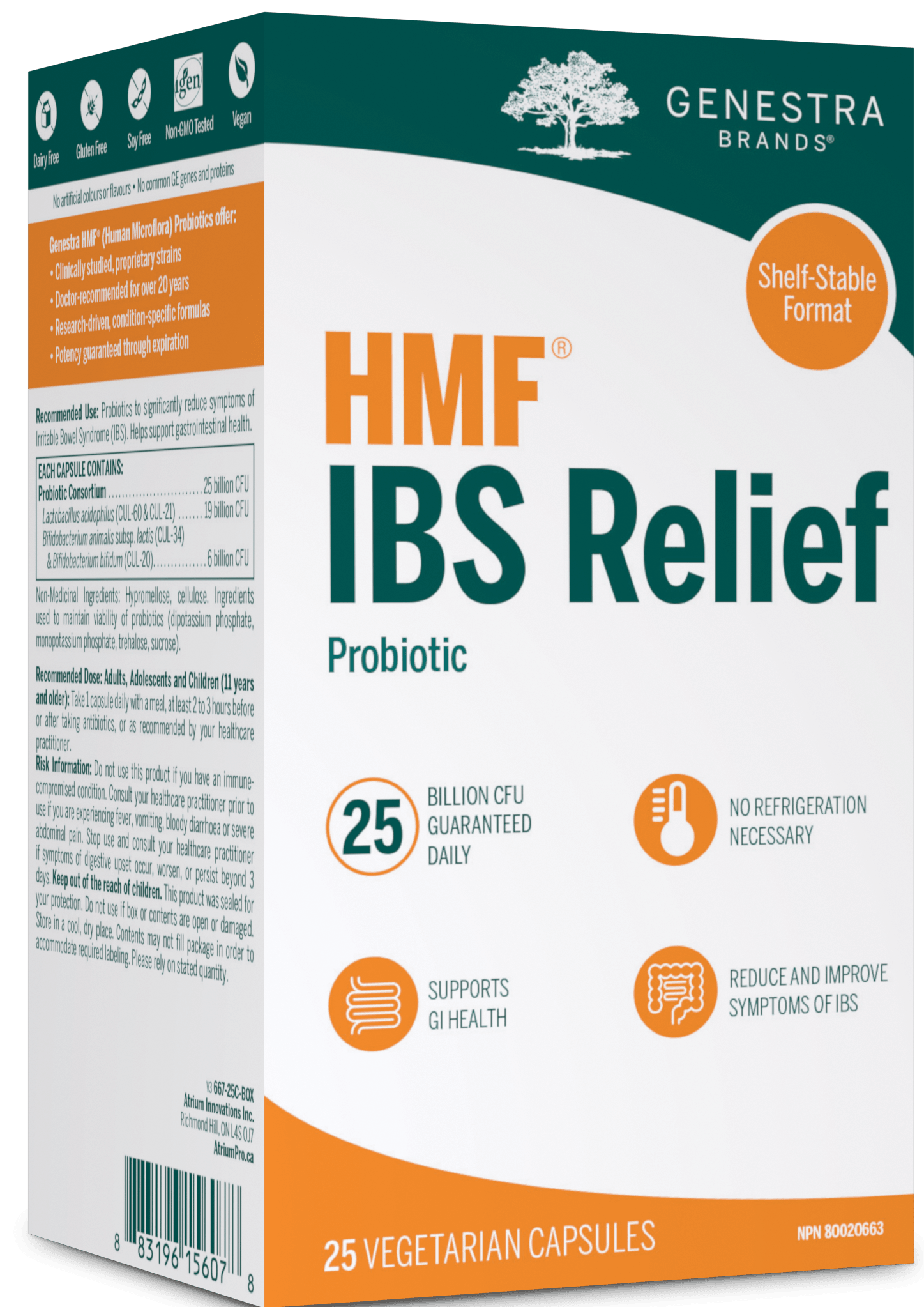 Genestra HMF IBS Relief Shelf Stable 25 Veg Capsules 