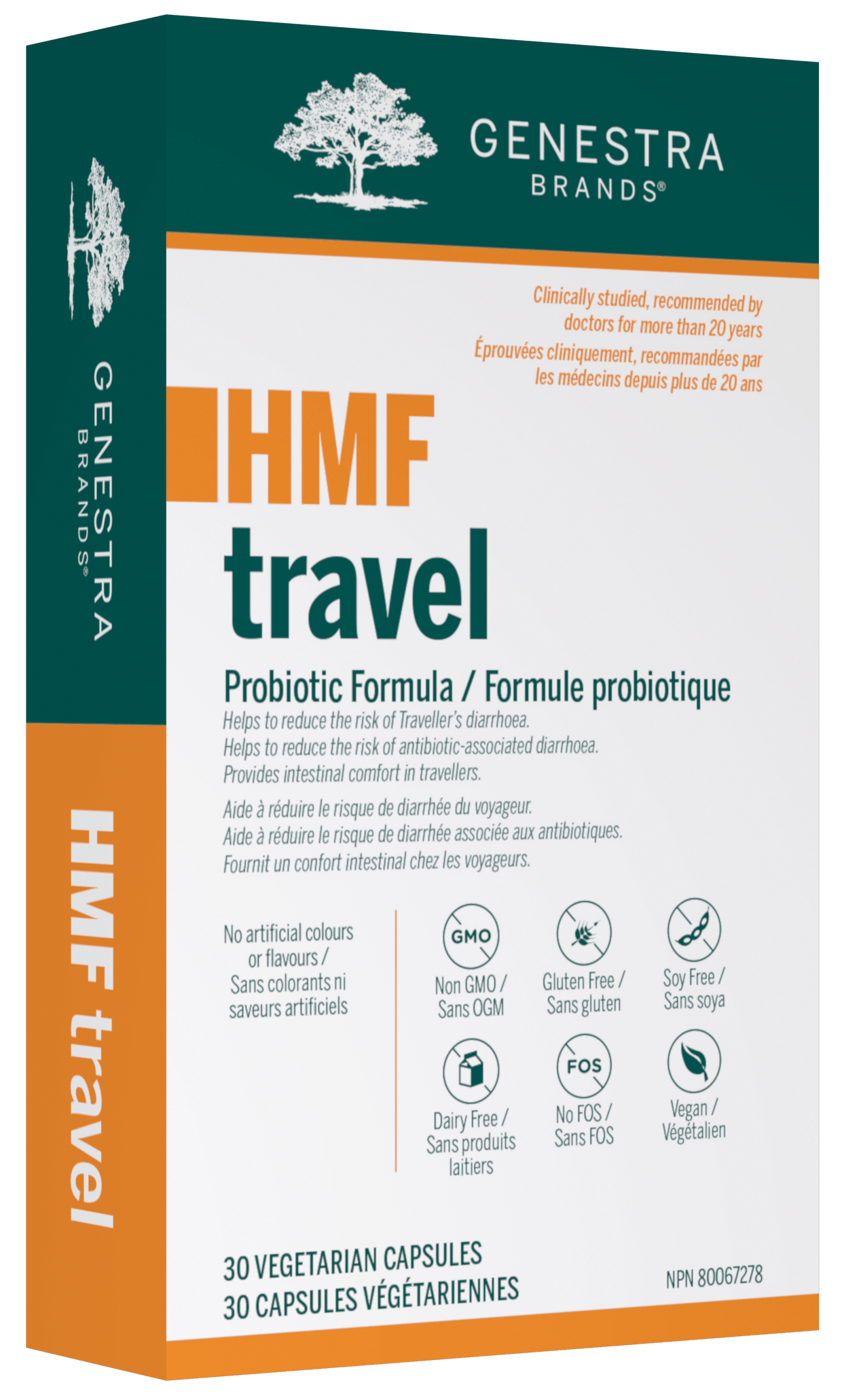 Genestra HMF Travel 30 Veg Capsules 