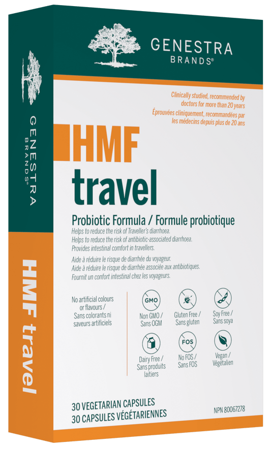Genestra HMF Travel 30 Veg Capsules 