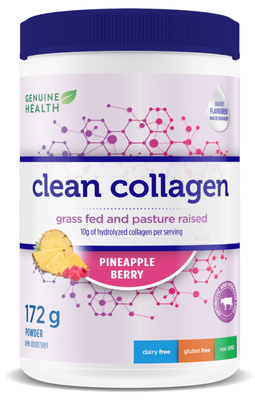 Genuine Health Clean Collagen Bovine Pineapple Berry 172g 
