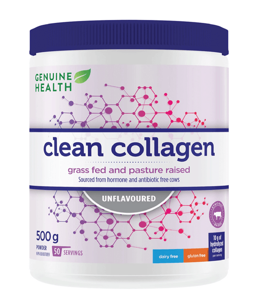 Genuine Health Clean Collagen Bovine Unflavored 500g 