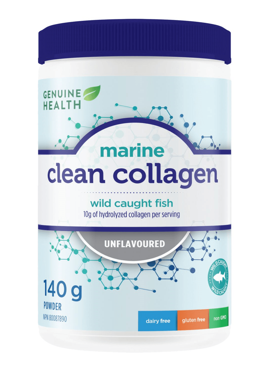 Genuine Health Clean Collagen Marine Unflavoured 140g 