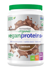 Genuine Health Fermented Organic Vegan Proteins+ Chocolate 600g