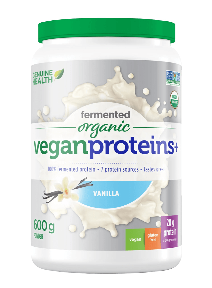 Genuine Health Fermented Organic Vegan Proteins+ Vanilla 600g 