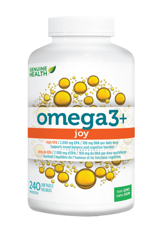 Genuine Health Omega3+ Joy 240 Softgels 