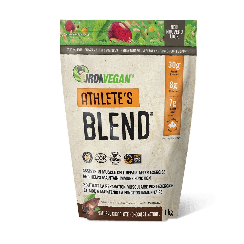Iron Vegan Athlete's Blend - Chocolate 1kg Powder - Wellness Supplement