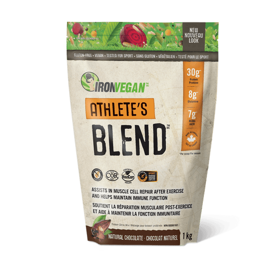 Iron Vegan Athlete's Blend - Chocolate 1kg Powder - Wellness Supplement