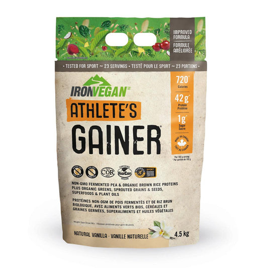 Iron Vegan Athlete's Gainer - Vanilla 4.5kg Powder - Wellness Supplement