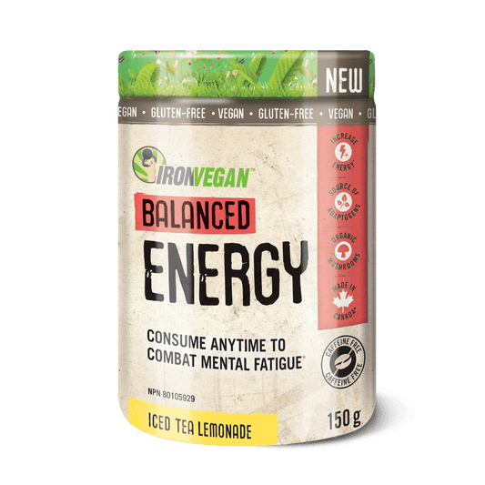 Iron Vegan Balanced Energy - Iced Tea Lemonade 150g Powder - Wellness Supplement