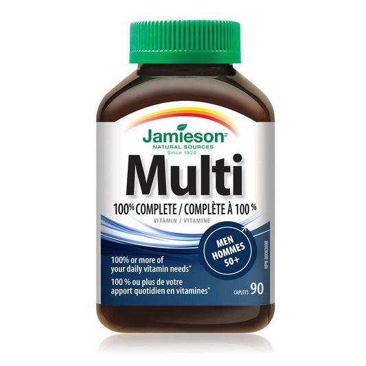Jamieson 100% Complete Multivitamin for Men 50+ 90 Caplets