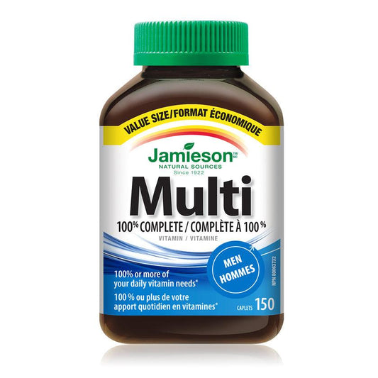 Jamieson 100% Complete Multivitamin for Men VALUE SIZE 150 Caplets