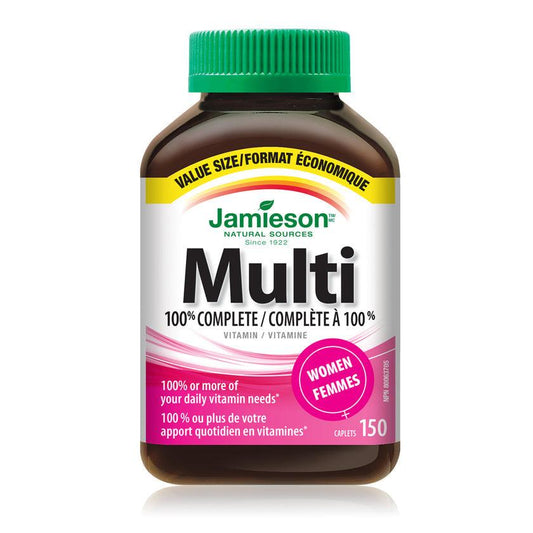 Jamieson 100% Complete Multivitamin for Women VALUE SIZE 150 Caplets