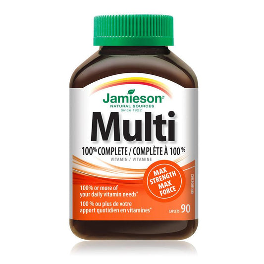 Jamieson 100% Complete Multivitamin Max Strength 90 Caplets