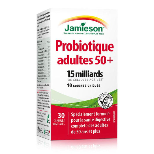 Jamieson Adult 50+ Probiotic 15 Billion 30 Capsules