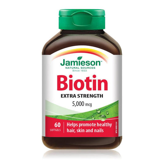 Jamieson Biotin Extra Strength 5000mcg 60 Softgels