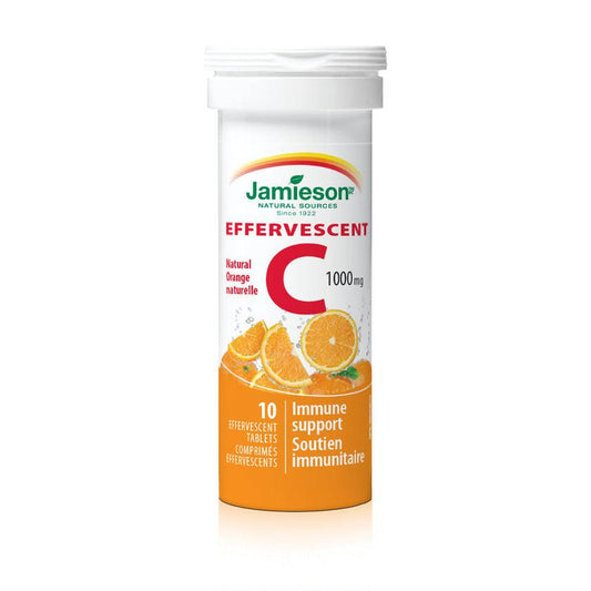 Jamieson C 1000mg Effervescent Natural Orange 10 Packs