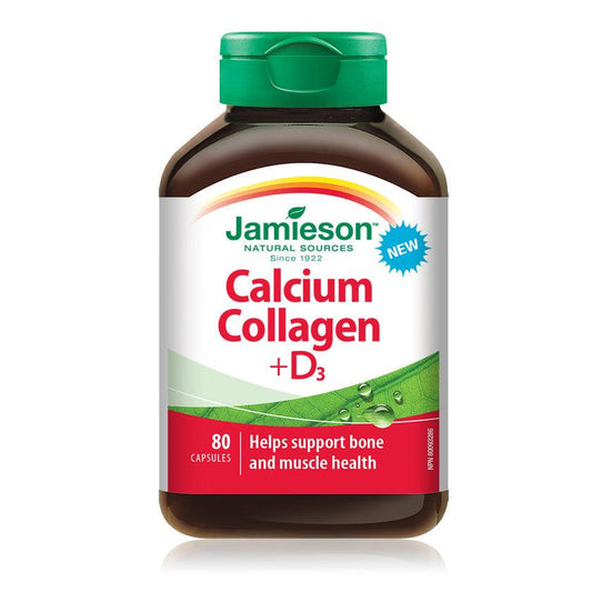 Jamieson Calcium Collagen + Vitamin D3 80 Capsules
