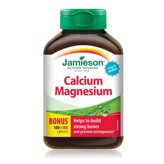 Jamieson Calcium Magnesium BONUS SIZE 200 Caplets