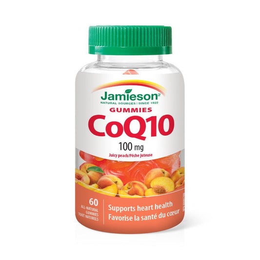 Jamieson Co-Q10 100mg Juicy Peach 60 Gummies
