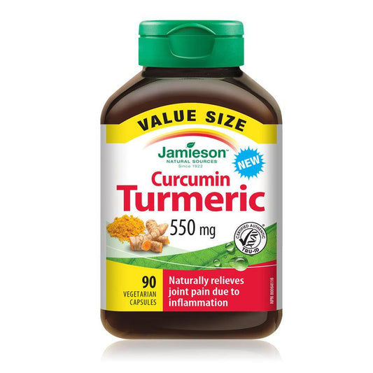 Jamieson Curcumin Turmeric 550mg VALUE SIZE 90 Capsules