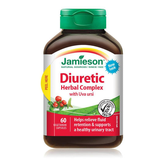 Jamieson Diuretic Herbal Complex with Uva ursi 60 Capsules