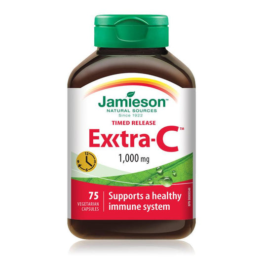 Jamieson Exxtra-C 1000mg Timed Release 75 Capsules