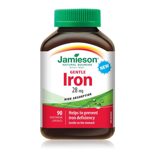 Jamieson Gentle Iron 28mg 90 Capsules