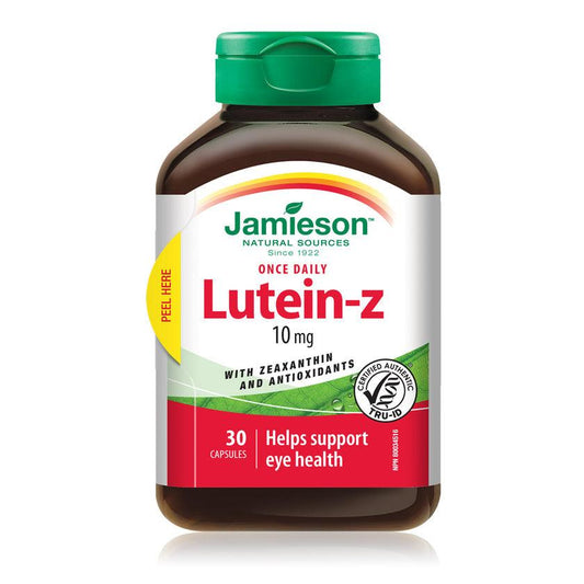 Jamieson Lutein-Z 10mg with Zeaxanthin and Antioxidants 30 Capsules