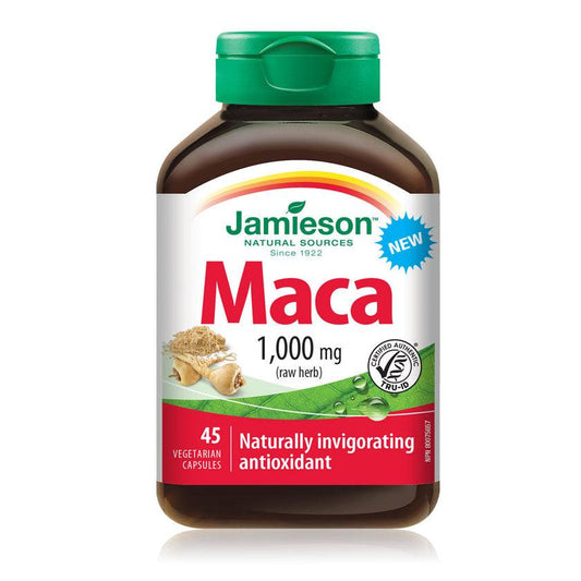 Jamieson Maca 1000mg raw herb 45 Capsules