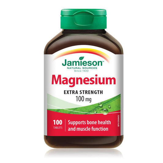 Jamieson Magnesium Extra Strength 100mg 100 Tablets