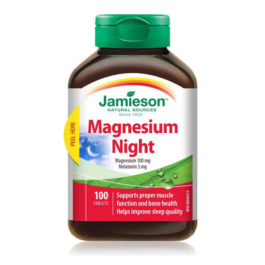 Jamieson Magnesium Night 100mg 100 Tablets