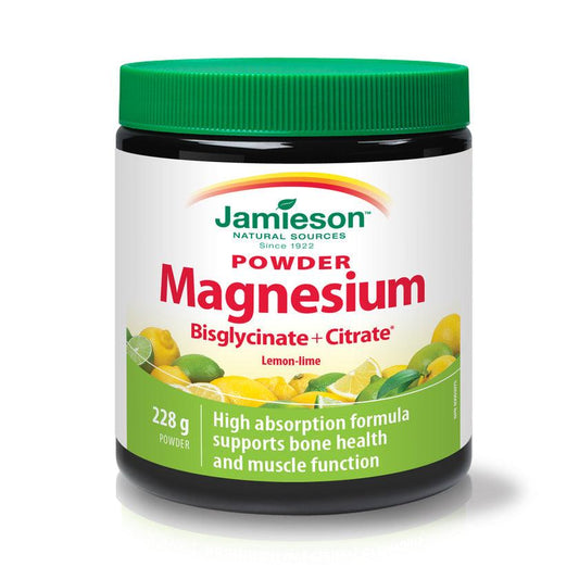 Jamieson Magnesium Powder Lemon-Lime 52 Servings