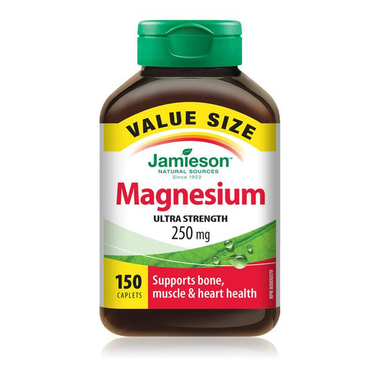 Jamieson Magnesium Ultra Strength 250mg VALUE SIZE 150 Caplets