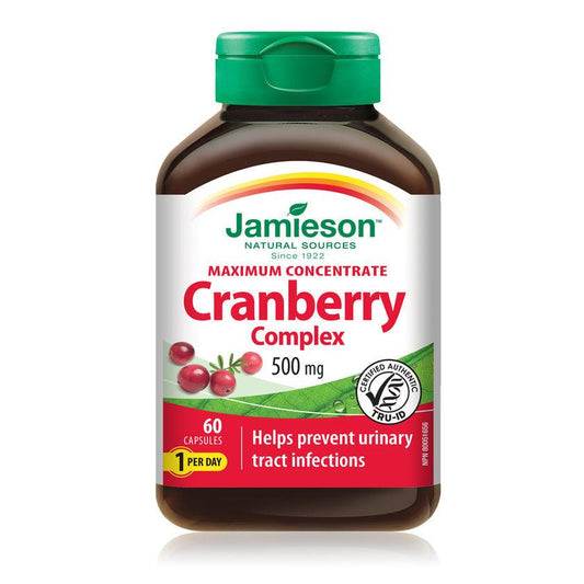 Jamieson Maximum Concentrate Cranberry Complex 500mg 60 Capsules