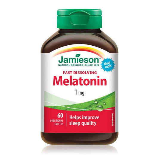 Jamieson Melatonin 1mg 60 Fast Dissolving Sublingual Tablets