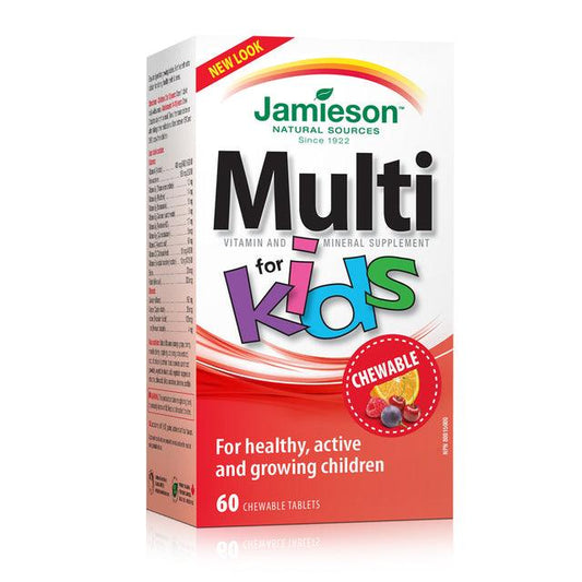 Jamieson Multivitamin for Kids Orange, Grape, Cherry, Berry 60 Chewable