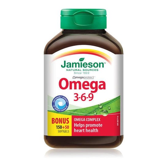 Jamieson Omega 3-6-9 OmegaProtect BONUS SIZE 200 Softgels