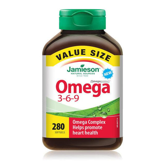Jamieson Omega 3-6-9 OmegaProtect VALUE SIZE 280 Softgels