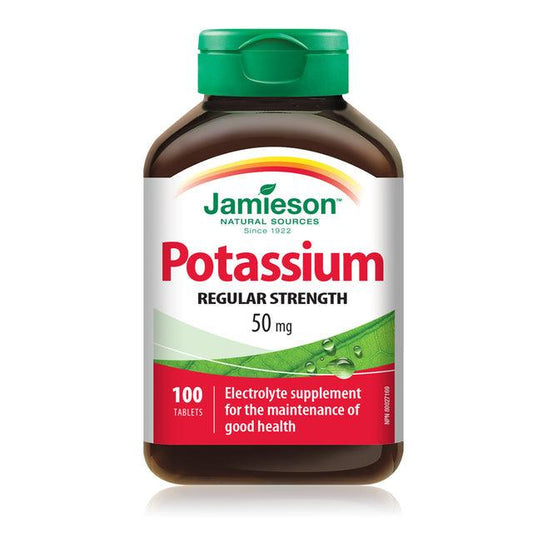 Jamieson Potassium 50mg 100 Tablets
