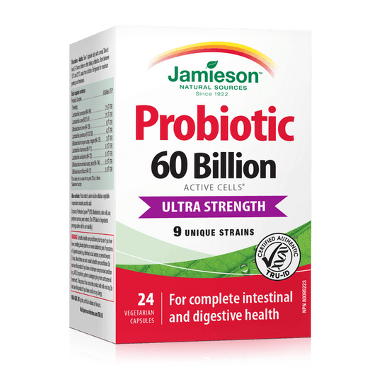 Jamieson Probiotic Ultra Strength 60 Billion 24 Capsules