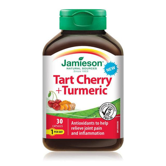 Jamieson Tart Cherry + Turmeric 30 Capsules